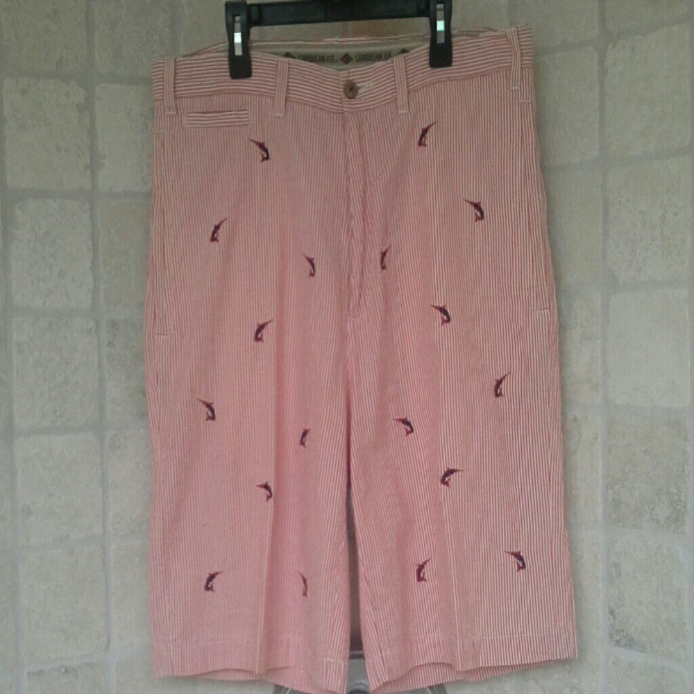 Seersucker swordfish shorts